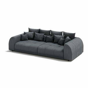 Sötétszürke kordbársony kanapé 310 cm Vanessa – Ropez kép