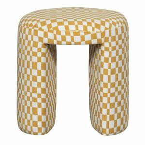 Sárga kárpitozott ülőke Charlie – WOOOD kép