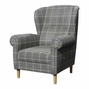 Szürke füles fotel Swan – Ropez kép