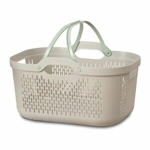 Világosbarna műanyag szennyeskosár 45 l Signature – Addis kép