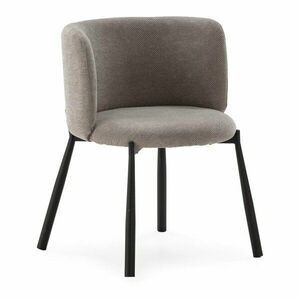 Szürke kárpitozott étkezőfotel szett 2 db-os Ginny – MOME kép