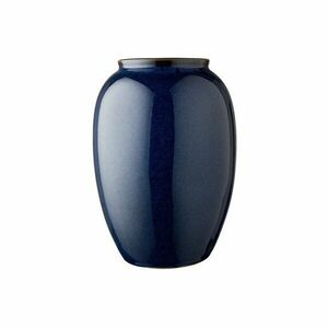 Sötétkék kőedény váza (magasság 25 cm) Gastro Dark Blue – Bitz kép