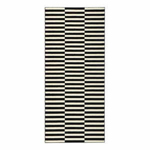 Fekete-krémszínű szőnyeg 80x200 cm Gloria – Hanse Home kép