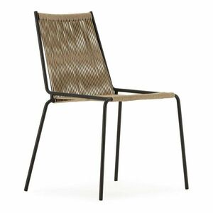 Bézs fém rakásolható étkezőszék szett 2 db-os Emily – Marckeric kép