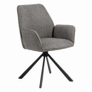 Világosszürke kárpitozott karfás étkezőfotel szett 2 db-os Glenda – Actona kép