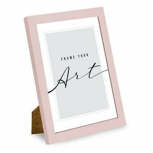 Világos rózsaszín álló-fali képkeret 12x17 cm – knor kép