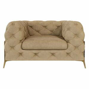 Világosbarna bársony fotel Chelsea Bis – Ropez kép