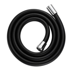 Zuhanycső szilikon Fit Black 150 cm fekete kép