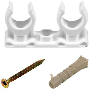 Kettős szorító csavarral és tiplivel 28 mm kép