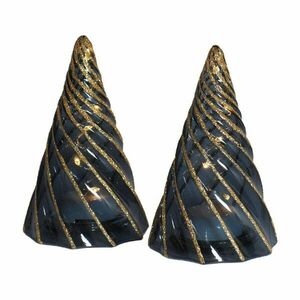 Fekete elemmel működő fénydekoráció készlet 2 db-os ø 6 cm Vilma Tree – Sirius kép