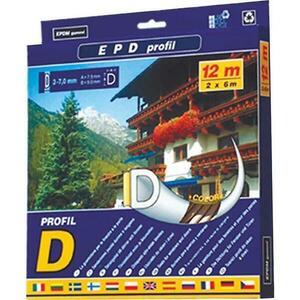 Ajtó és ablak tömítés profil d12 fehér kép