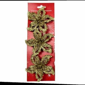 Karácsonyi rózsa 9 cm 3 db mix 41804 kép