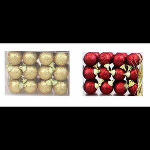 Karácsonyi gömbök 2, 5 cm 24 db mix 38402 kép