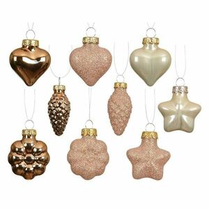 Karácsonyi üveggömbök 12 db mix gyöngyház 9015068 kép