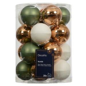 Karácsonyi üveggömbök tubusban 20 db Ø6 cm 9142298 kép