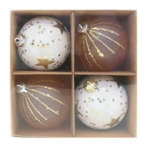 4 darabos karácsonyi gömb készlet 8 cm mix b04zlrp kép