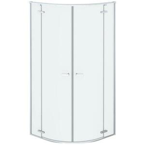 Zuhanykabin félköríves Delta2 90x90195 króm kép