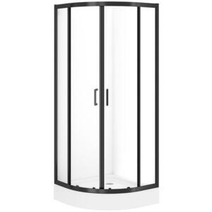 Zuhanykabin Brasco 80x80x190 black S168-003 kép