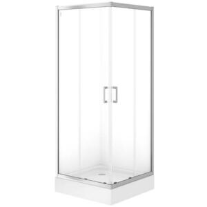 Zuhanykabin Brasco 80x80x190 króm S168-005 kép