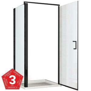 Zuhanykabin Atena 90x90x190 fekete profil kép