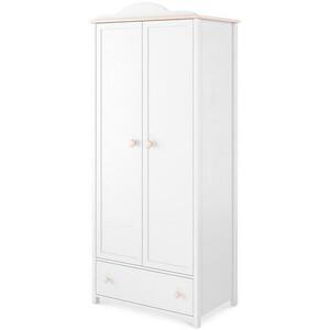 Szekrény 2D Luna LN-12 fehér/rózsaszín kép