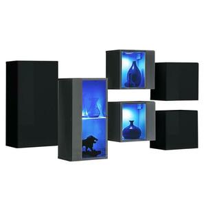 Komód Switch SB IV fekete/grafit kép