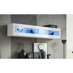 Fali szekrény Fly 51+Üveg fehér + LED kép