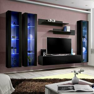 Nappali bútor Fly C2+üveg fekete kép