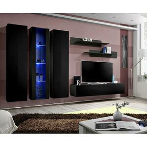 Nappali bútor Fly C4+üveg fekete kép