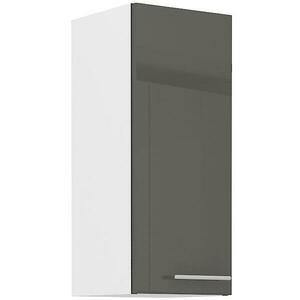 Konyhaszekrény Lara 30g-72 1f Mdf szürke fényes kép