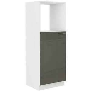 Konyhaszekrény Lara 60dkpl-162 1f Bb Mdf szürke fényes kép