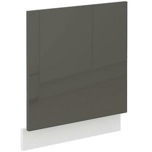 Konyhaszekrény Lara Zm.570x596 Mdf szürke fényes kép