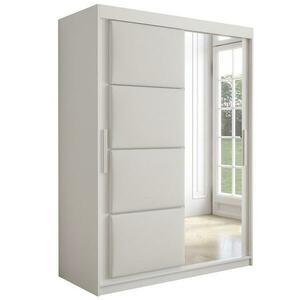 Szekrény Tapi 150 Fehér/Fehér eko bőr kép