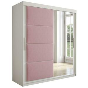 Szekrény Tapi 180 Fehér/Rózsaszín kép
