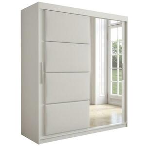 Szekrény Tapi 180 Fehér/Fehér eko bőr kép