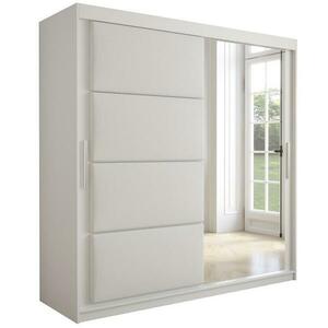 Szekrény Tapi 200 Fehér/Fehér eko bőr kép