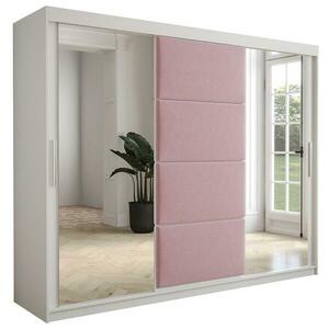 Szekrény Tapi 250 Fehér/Rózsaszín kép