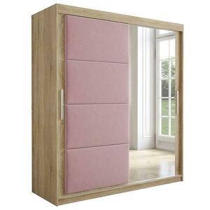 Szekrény Tapi 180 tölgy Sonoma/Rózsaszín kép