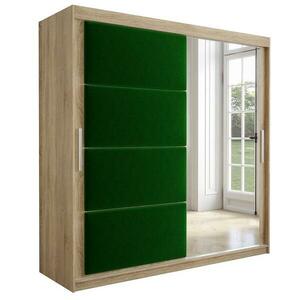 Szekrény Tapi 200 tölgy Sonoma/zöld kép
