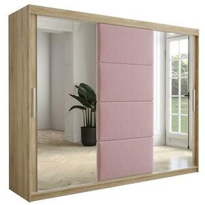 Szekrény Tapi 250 tölgy Sonoma/Rózsaszín kép