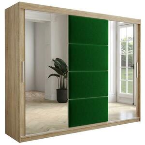 Szekrény Tapi 250 tölgy Sonoma/zöld kép