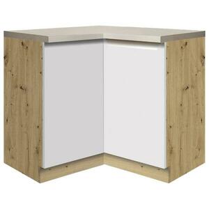 Konyhaszekrény Glamour 16d Uni White Polc kép