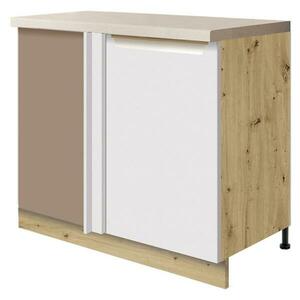 Konyhaszekrény Glamour 25d P White Polc kép