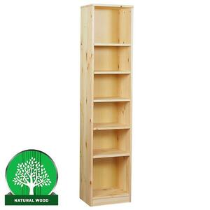 Regál eko felépített magas 180 fenyő lakk kép