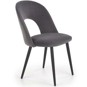 Szék K384 Velvet/Fém szürke kép