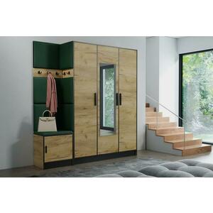 Előszobafal bútor Roj 14 craft + Kronos 19 zöld kép