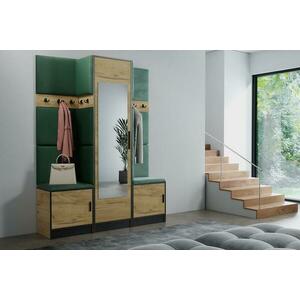 Előszobafal bútor Roj 16 craft + Kronos 19 zöld kép