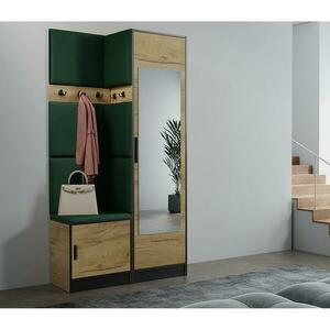 Előszobafal nábytok Roj 11 craft + Kronos 19 zöld kép