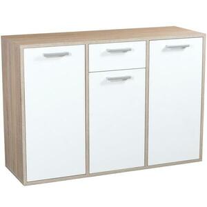 Komód DSB 3D/1S fehér/sonoma kép