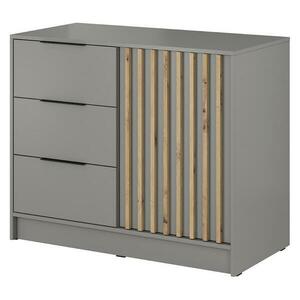 Komód Nelly 2D Szürke/Artisan kép